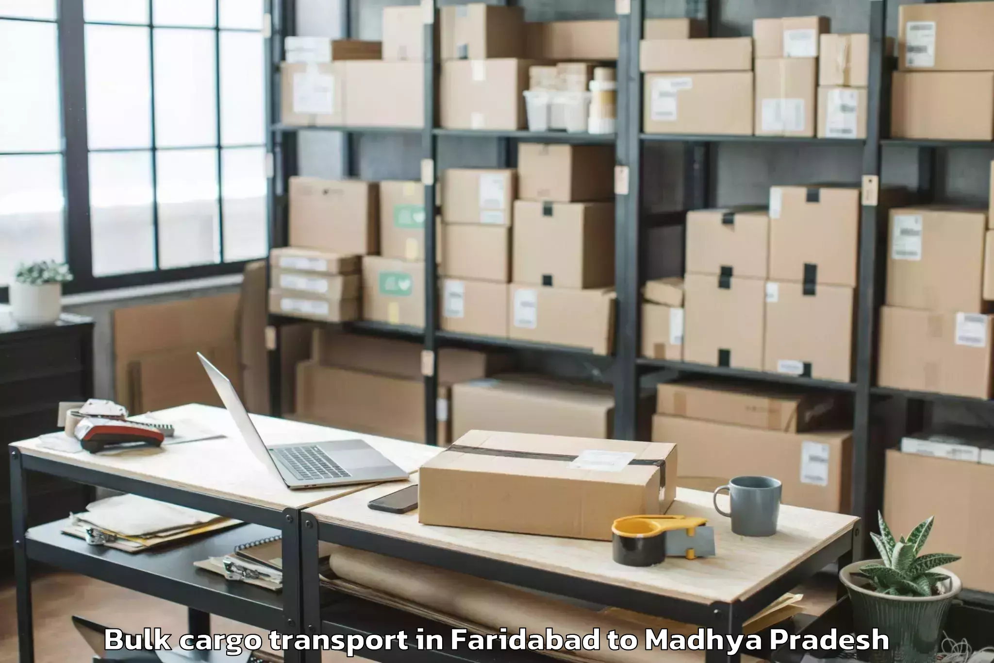 Discover Faridabad to Khajuraho Airport Hjr Bulk Cargo Transport